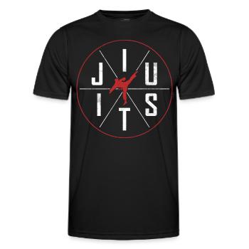 Jiu Jitsu Martial Arts Kung Fu & Karate Jiu Jitsu - Men's Functional T-Shirt - black - Front - AI Model Male 178 dark (178cm)