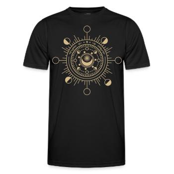 Boho Pilze Cottage Core Aesthetic Goblincore - Männer Funktions-T-Shirt - Schwarz - Vorne - AI Model Male 178 dark (178cm)