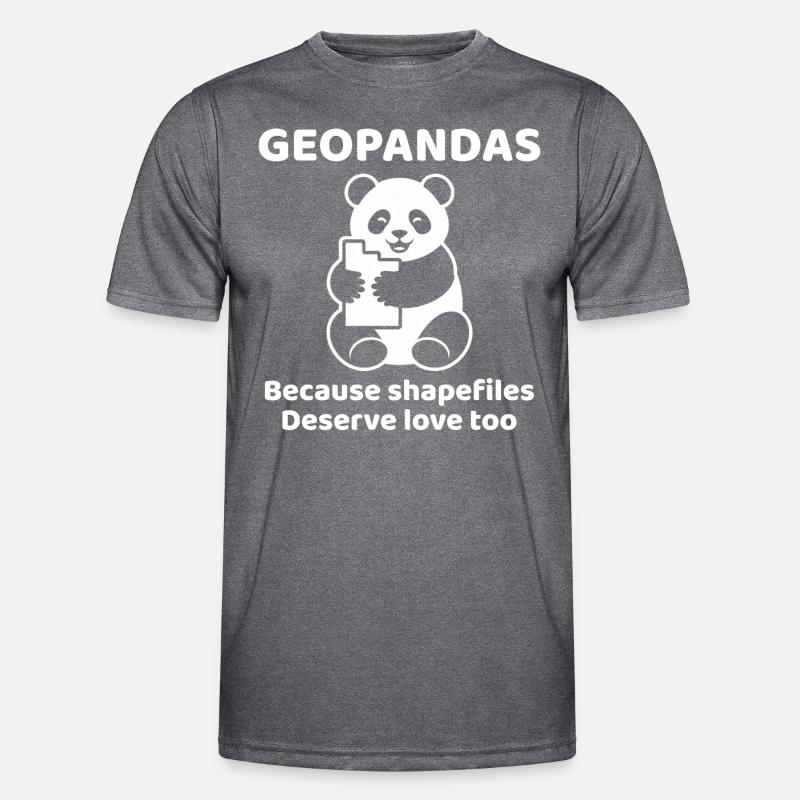 GeoPandas Shapefiles GIS Python Daten Liebe Männer Funktions-T-Shirt