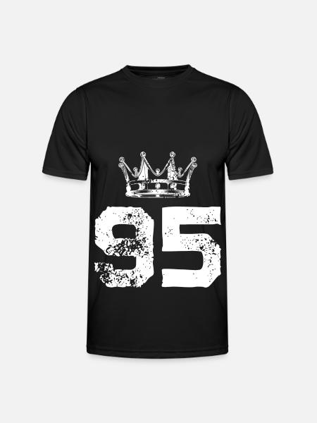 95 Number crown - Men's Functional T-Shirt - black