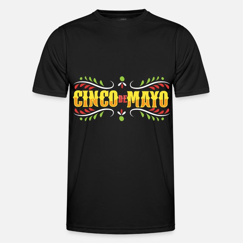 Funny Cinco De Mayo Mexico - Men's Functional T-Shirt - black