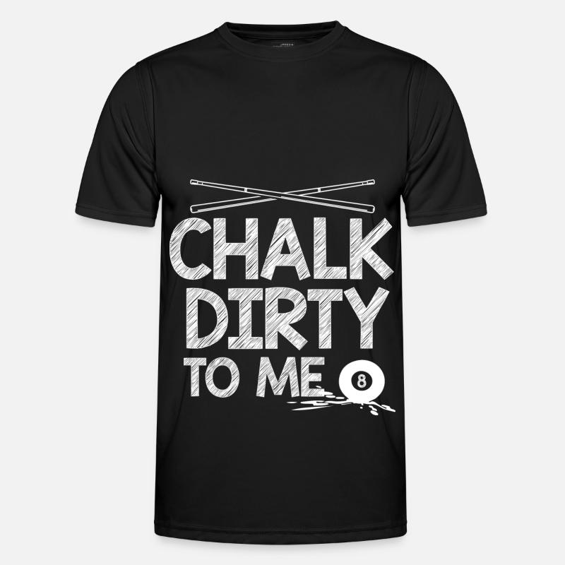 Billard 8-Ball - Männer Funktions-T-Shirt - Schwarz