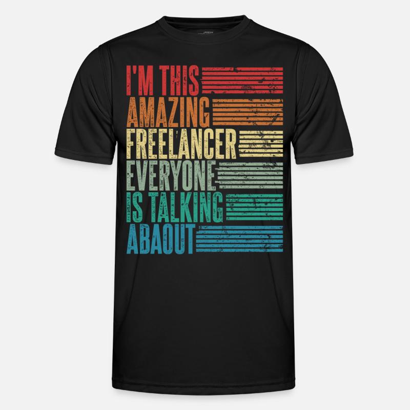 Vintage Freelancer Freelancer Gift Retro Men's Functional T-Shirt