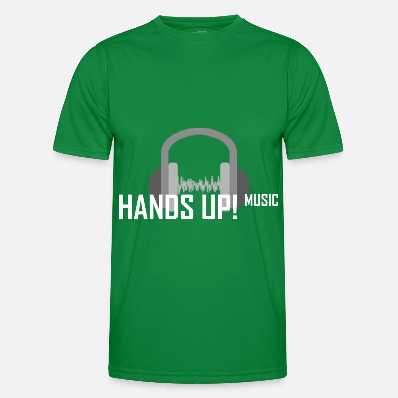 Hands Up Musik Dancecore Techno Geschenke Männer Funktions-T-Shirt