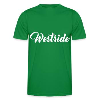 Westside Westen West - Männer Funktions-T-Shirt - Kelly Green - Vorne - AI Model Male 178 dark (178cm)