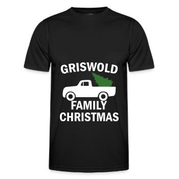 GRISWOLD FAMILY CHRISTMAS - Männer Funktions-T-Shirt - Schwarz - Vorne - AI Model Male 178 dark (178cm)