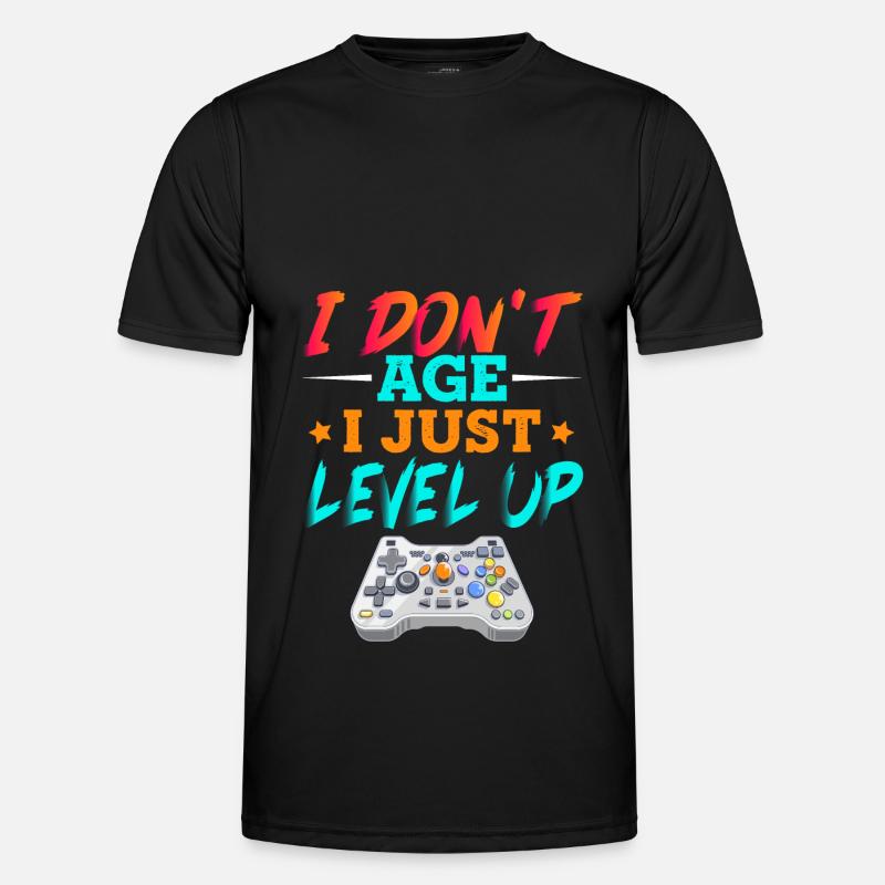 Alter Zocker Gamer Männer Funktions-T-Shirt