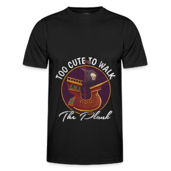 Pirate Outlaw Grappin Crochet Pirate Drapeau - T-shirt sport Homme - noir - Devant - AI Model Male 178 dark (178cm)