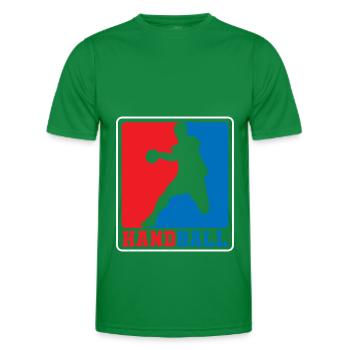 Handball competition team club - Men's Functional T-Shirt - kelly green - Front - AI Model Male 178 dark (178cm)