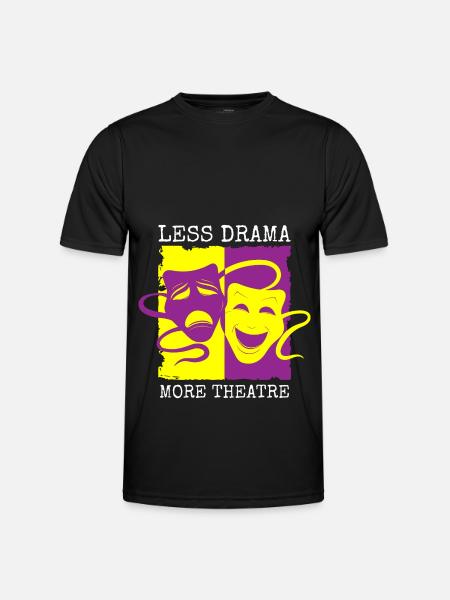 Actor Rehearsal Curtain - Men's Functional T-Shirt - black