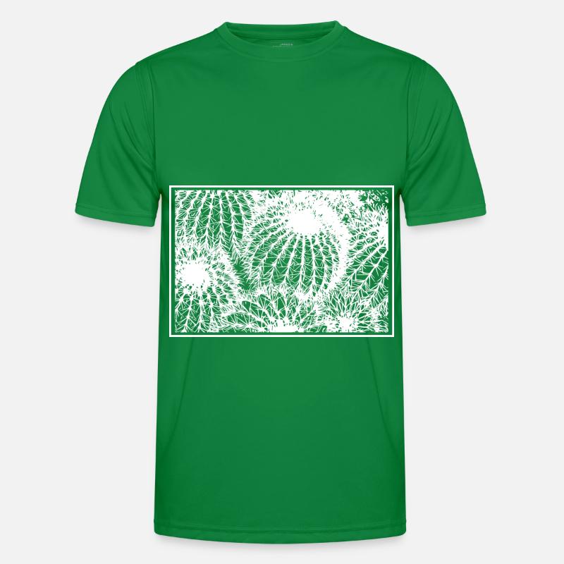 White cacti Men's Functional T-Shirt