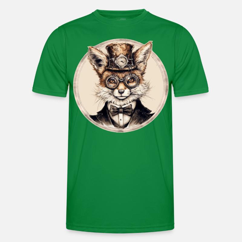 Steampunk Fox Men's Functional T-Shirt