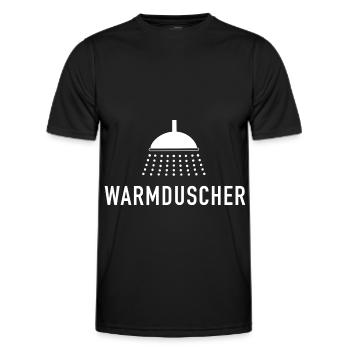 Douche chaude - T-shirt sport Homme - noir - Devant - AI Model Male 178 dark (178cm)
