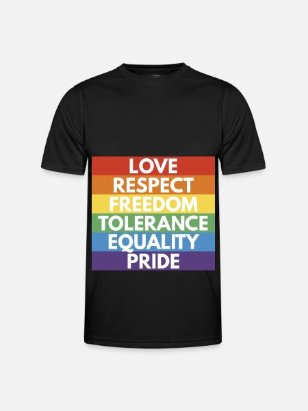 LGBTQ+ - Men's Functional T-Shirt - black