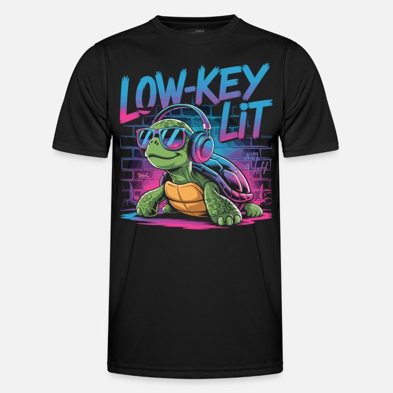 Low-Key Lit Turtle Men's Functional T-Shirt