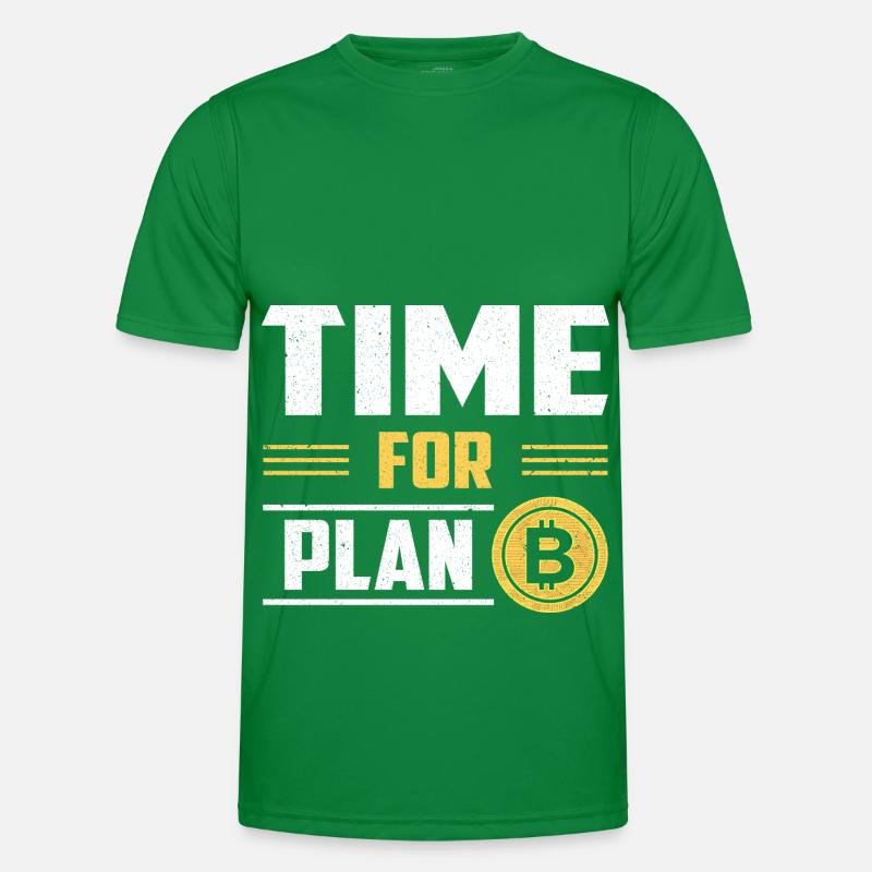 Bitcoin Krypto Blockchain Kryptowährung BTC Männer Funktions-T-Shirt
