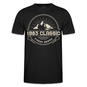 BC 1983 Classic finest marque - T-shirt sport Homme - noir - Devant - AI Model Male 178 dark (178cm)