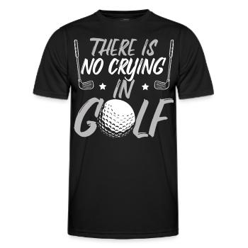 Il n’y a pas de pleurs au golf - T-shirt sport Homme - noir - Devant - AI Model Male 178 dark (178cm)