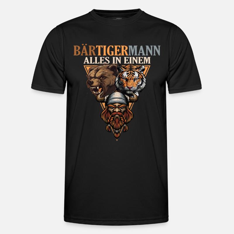 Wikinger - Bärtigermann Bär Tiger Mann Männer Funktions-T-Shirt