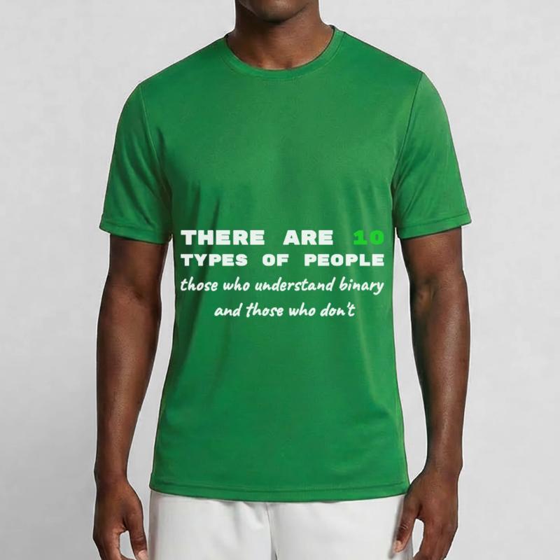 Binary Code Funny Sayings Computer Computer Work Men's Functional T-Shirt