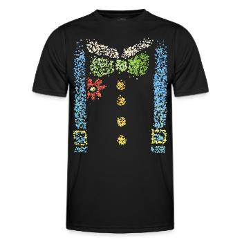 Costume Replacement Carnival Clown Clique Carnival Jeck - Men's Functional T-Shirt - black - Front - AI Model Male 178 dark (178cm)