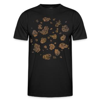 Vache Vache Taches Modèle de Vache Costume Remplacement Carnaval - T-shirt sport Homme - noir - Devant - AI Model Male 178 dark (178cm)