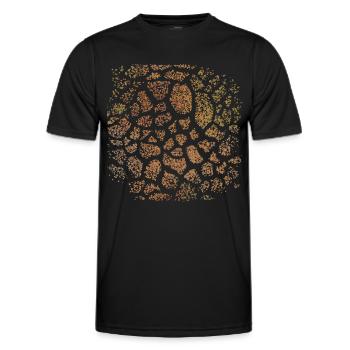 Gifarre Girafe Fourrure Safari Costume Costume Carnaval - T-shirt sport Homme - noir - Devant - AI Model Male 178 dark (178cm)
