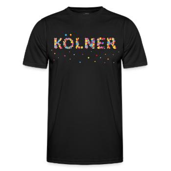 Kölner Köln Kölle Cologne Colonia Karneval - Männer Funktions-T-Shirt - Schwarz - Vorne - AI Model Male 178 dark (178cm)