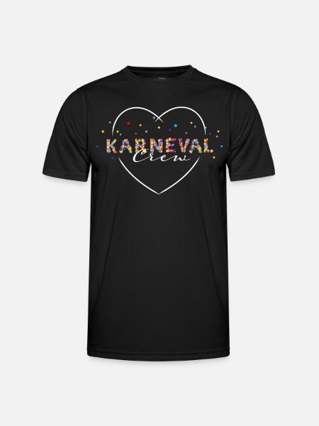 Karneval Fasching Kostümersatz Karnevalfan - Männer Funktions-T-Shirt - Schwarz
