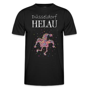 Düsseldorf Helau Karneval Fasching Konfetti Helau - Männer Funktions-T-Shirt - Schwarz - Vorne - AI Model Male 178 dark (178cm)