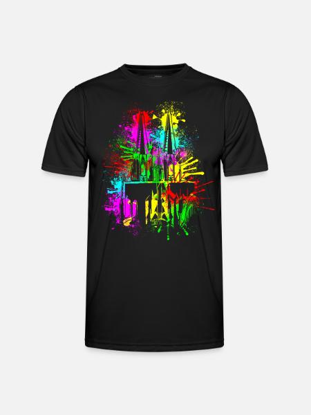 Kölner Dom Karneval Fasching Köln Kostümersatz - Männer Funktions-T-Shirt - Schwarz