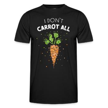 Je ne carotte pas tous les costumes de carottes remplacement carnaval - T-shirt sport Homme - noir - Devant - AI Model Male 178 dark (178cm)