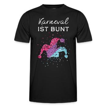 Carnival Carnival Confetti Bisexual Bisexuality - Men's Functional T-Shirt - black - Front - AI Model Male 178 dark (178cm)