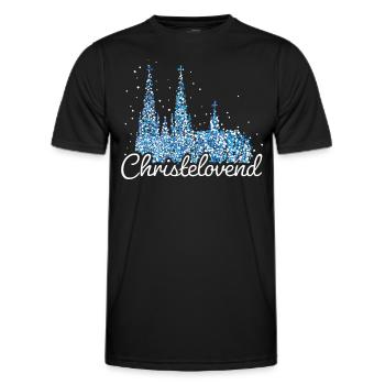 Cathédrale de Cologne Colonia Carnaval de Cologne Noël - T-shirt sport Homme - noir - Devant - AI Model Male 178 dark (178cm)