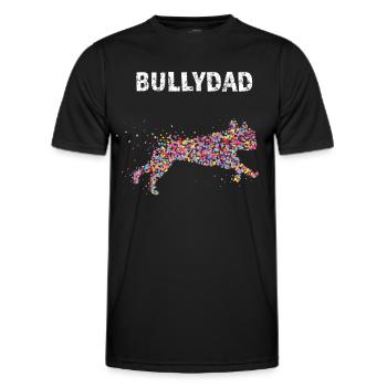 Bully Dad Français Bulldog Dog Daddy Dogs - T-shirt sport Homme - noir - Devant - AI Model Male 178 dark (178cm)