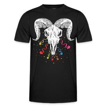 Équipe de football Confetti Confetti Carnaval de Cologne - T-shirt sport Homme - noir - Devant - AI Model Male 178 dark (178cm)