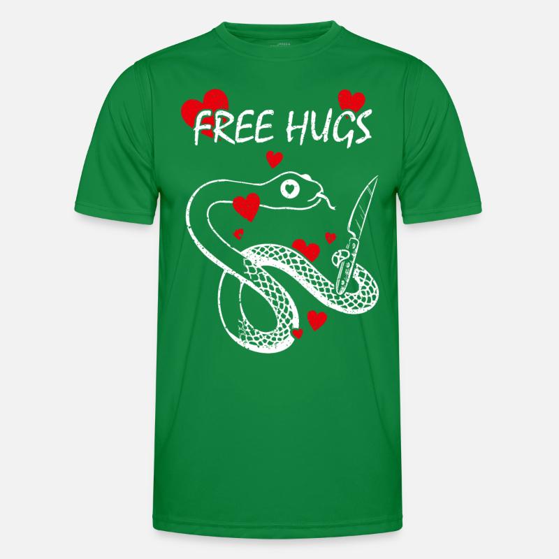 Gratuit Hugs Constrictor Serpents Boa Python T-shirt sport Homme