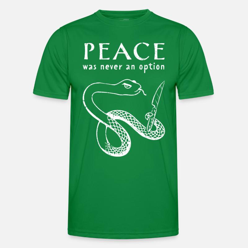 Schlangen Schlange Reptil Haustier Python Natter Männer Funktions-T-Shirt