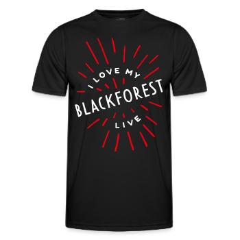 Black Forest Village Village Life Country Egg Farmers Country - Men's Functional T-Shirt - black - Front - AI Model Male 178 dark (178cm)