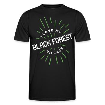 Schwarzwald Schwarzwaldmädel Dorf Landei Landwirte - Männer Funktions-T-Shirt - Schwarz - Vorne - AI Model Male 178 dark (178cm)