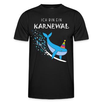 I'm a Carnival, Carnival, Confetti, Surfing, Sea - Men's Functional T-Shirt - black - Front - AI Model Male 178 dark (178cm)