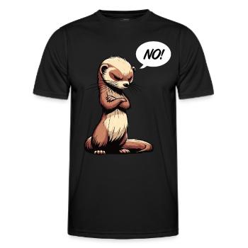 Pas de furets Gardiens de furets Propriétaires de furets - T-shirt sport Homme - noir - Devant - AI Model Male 178 dark (178cm)