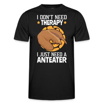 Anteater is my therapy South America - Men's Functional T-Shirt - black - Front - AI Model Male 178 dark (178cm)