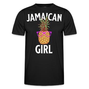 Jamaican Girl Jamaica - Männer Funktions-T-Shirt - Schwarz - Vorne - AI Model Male 178 dark (178cm)