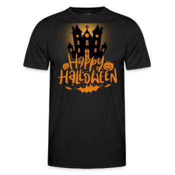 Halloween Creepy Cemetery Moon Witch Vampire - T-shirt sport Homme - noir - Devant - AI Model Male 178 dark (178cm)