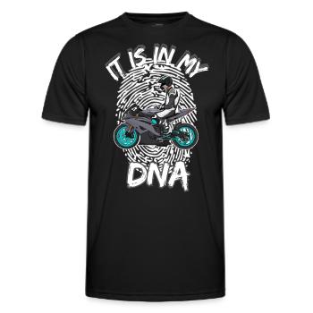 Motorcycle Lifestyle / Motorcycle / Motorcycle biker - Men's Functional T-Shirt - black - Front - AI Model Male 178 dark (178cm)