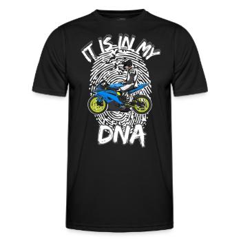 Motorcycle Lifestyle / Motorcycle / Motorcycle biker - Men's Functional T-Shirt - black - Front - AI Model Male 178 dark (178cm)