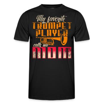 Trompettes Mère Trompette - T-shirt sport Homme - noir - Devant - AI Model Male 178 dark (178cm)