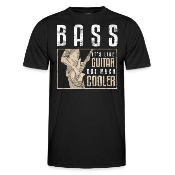 Basse Basse Bassiste - T-shirt sport Homme - noir - Devant - AI Model Male 178 dark (178cm)
