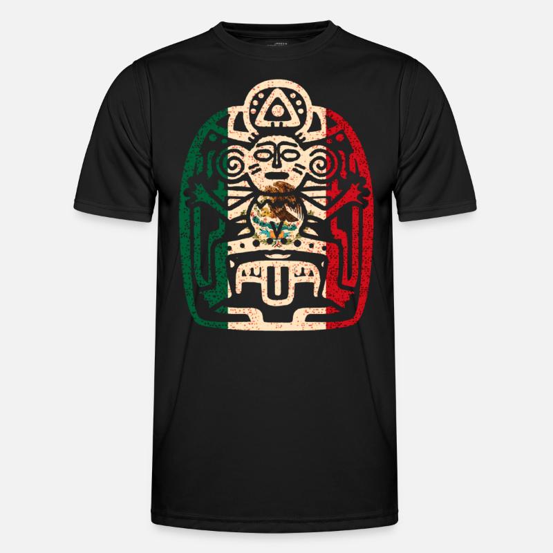 Azteken Mexico Männer Funktions-T-Shirt